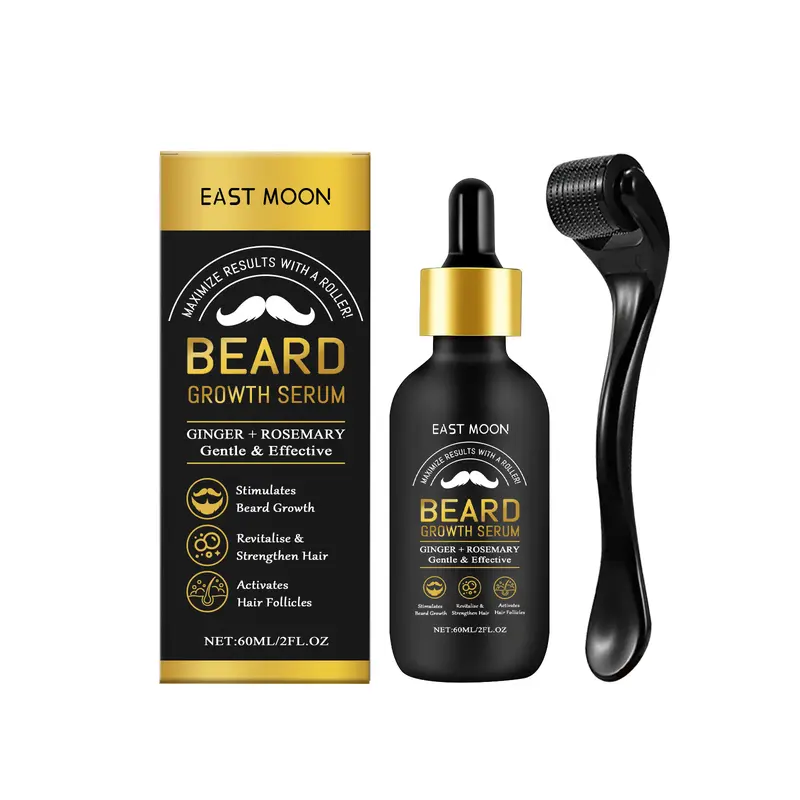 Beard Growth Kit - Beard Growth Serum & Derma Roller