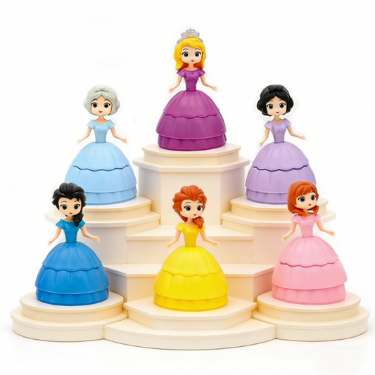 Princess Prefilled Easter Eggs Surprise Toy Basket Stuffers for Girls 6/12 Pack