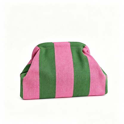 Women's Knitted Striped Cloud Bag
