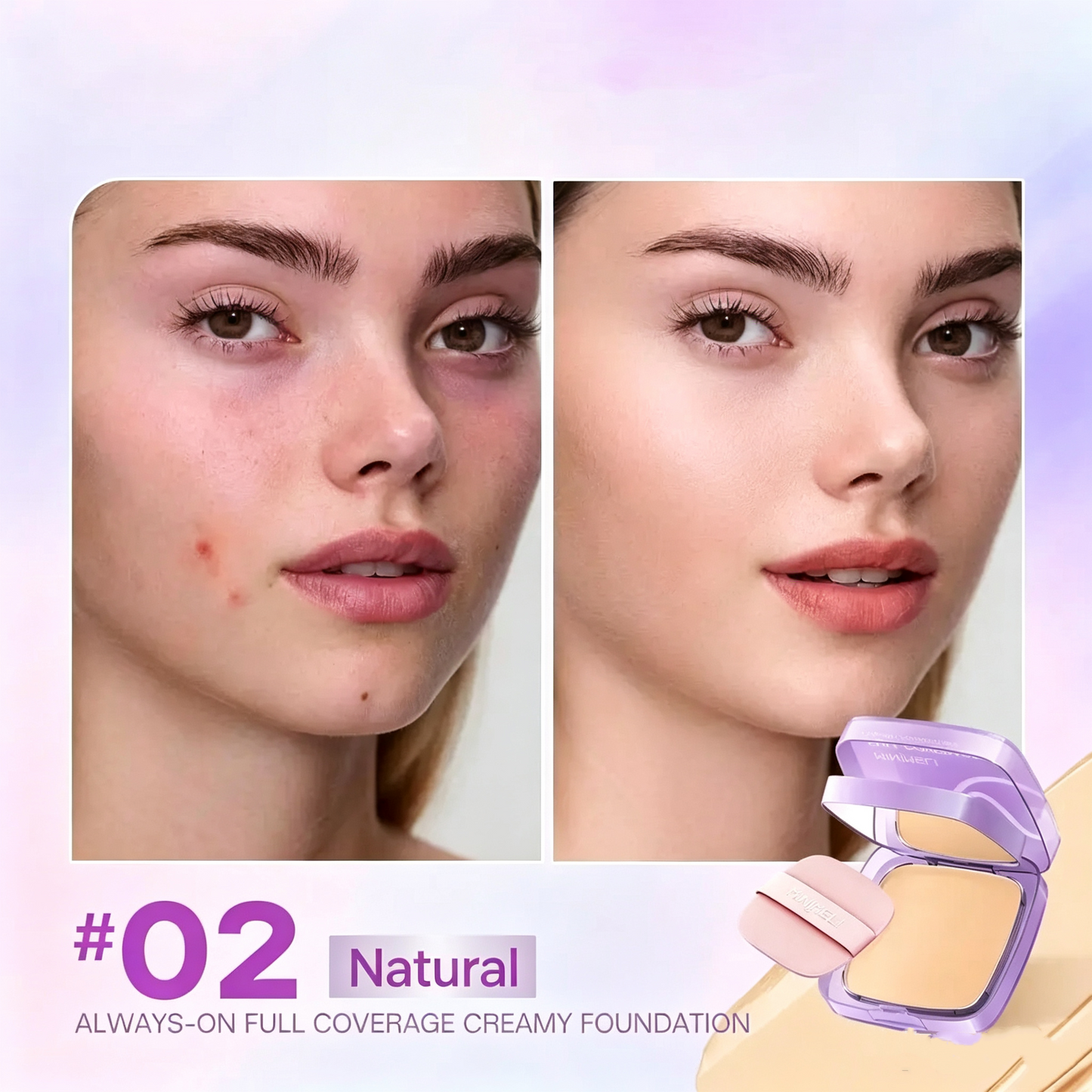 Always-On Full Coverage Creamy Foundation – Waterproof SPF 30 PA+++