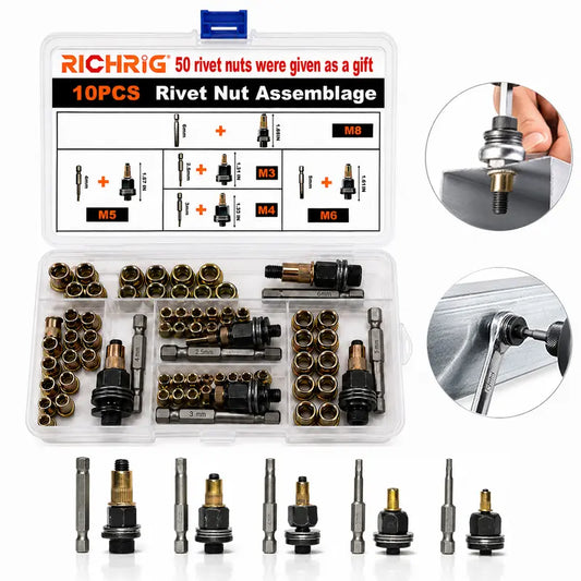 Manual Riveter Rivnuts Tool Accessory for Automotive Repair