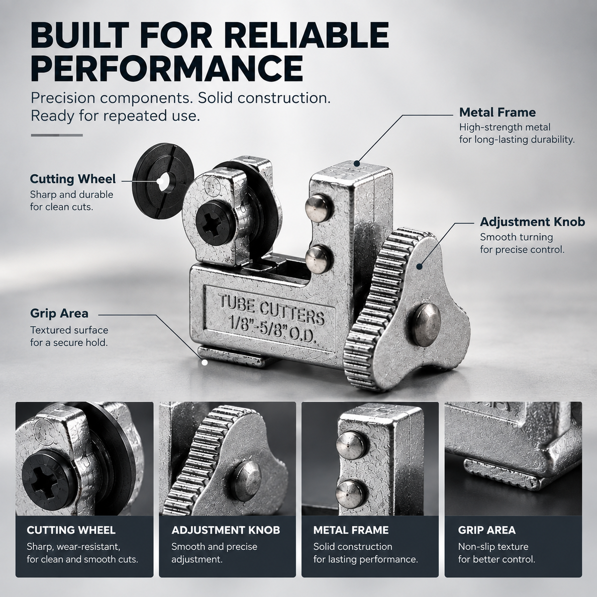 🛠️ Mini Tube Cutter | 1/8"‑5/8" OD Pipe Cutting Tool