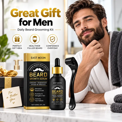 Beard Growth Kit - Beard Growth Serum & Derma Roller