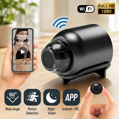 X5 Wireless Home Security Camera - 1080P HD Wi-Fi Dual-Use Monitor