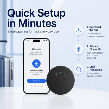 Al Pocket Translator -Real-Time Two-Way Voice Translation in 165+ Languages