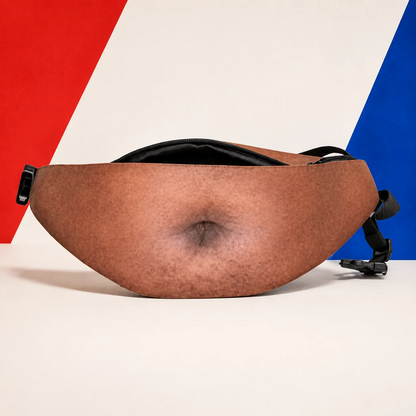 Ultra-Realistic Beer Belly Fanny Pack - Funny Dad Bod Waist Bag