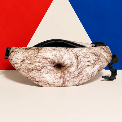 Ultra-Realistic Beer Belly Fanny Pack - Funny Dad Bod Waist Bag