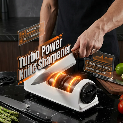 3-Stage Electric & Manual Knife Sharpener - Bring Back the Sharp!