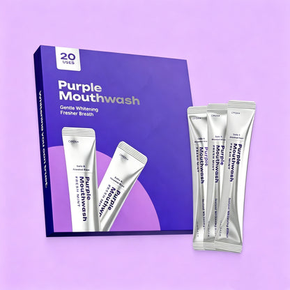 Purple Color-Correcting Rinse: Instant Whitening & Lasting Fresh Breath