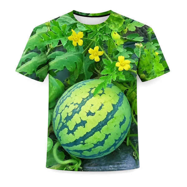 Funny 3D Watermelon Belly T Shirt for Men