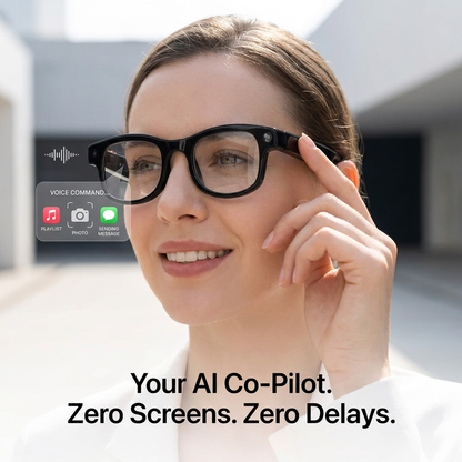 8K AI Smart Glasses: 100MP Camera, ChatGPT & Hands-Free Control