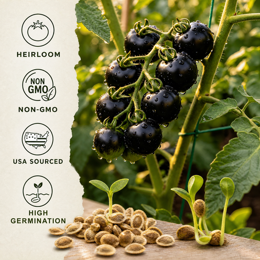 Black Diamond Tomato Plant Kit — High Anthocyanin Sweet & Juicy