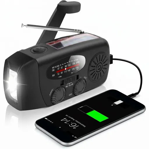 Solar Hand Crank Emergency Weather Radio