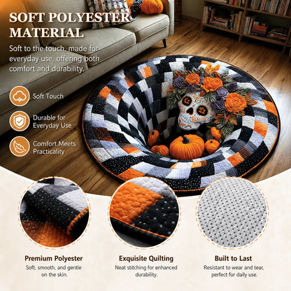 3D Halloween Optical Illusion Rug – Soft Non-Slip Round Mat