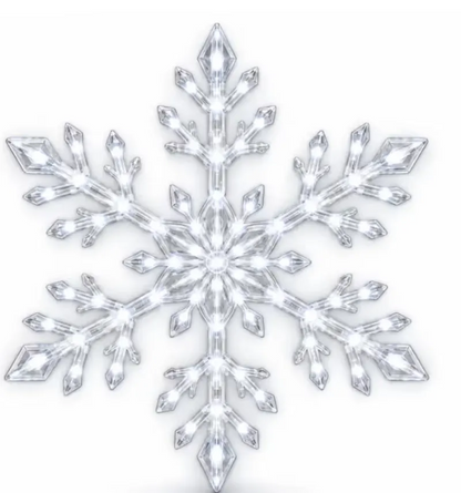 ❄️ LED Snowflake Wall Lights | 3D Christmas Snowflake Décor with Blue & White Glow