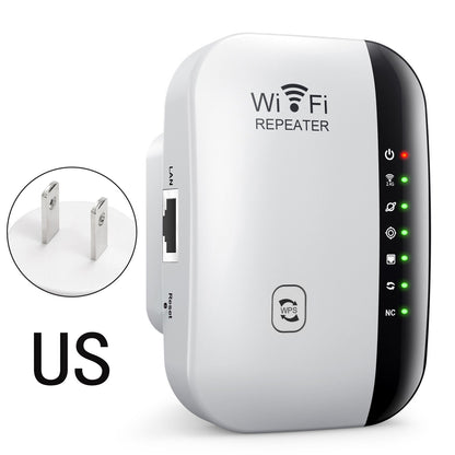 300Mbps WiFi Extender – Universal Wireless Signal Booster with Ethernet Port