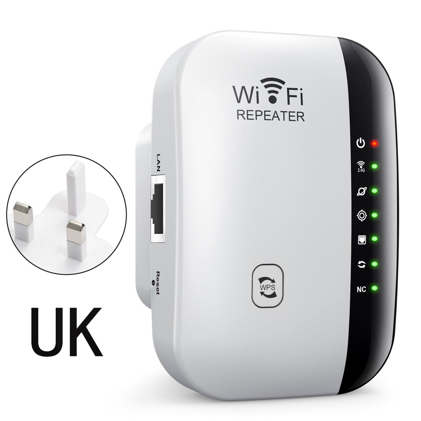300Mbps WiFi Extender – Universal Wireless Signal Booster with Ethernet Port
