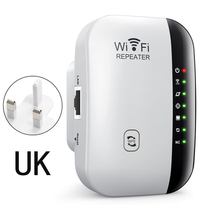 300Mbps WiFi Extender – Universal Wireless Signal Booster with Ethernet Port