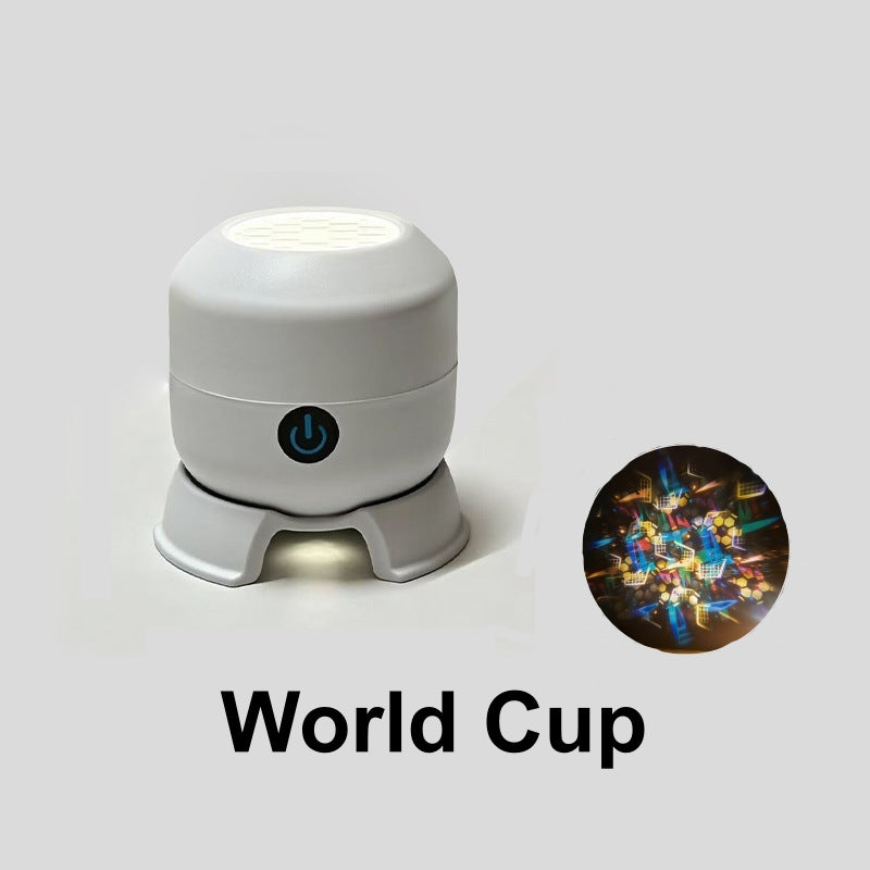 360° Rotating Ocean & Snowflake Projector – 4-Theme LED Aurora Light, USB Rechargeable