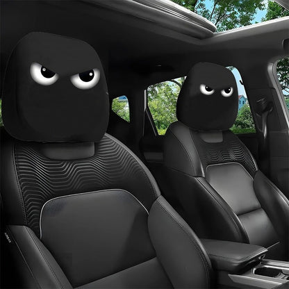 🔥2 PCS Red Devil’s Eye Car Headrest Covers – Gothic Interior Upgrade