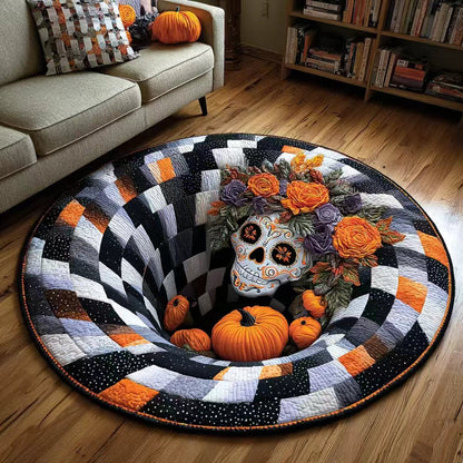 3D Halloween Optical Illusion Rug – Soft Non-Slip Round Mat