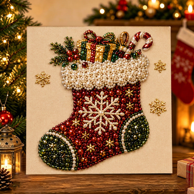 Halloween & Christmas Pearl Art DIY Kit – 11 Spooky Designs, Shimmering Fall Craft for All Ages