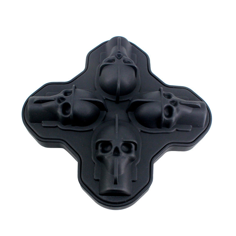 3D Skull Ice Cube Mold – Easy-Release Silicone Tray