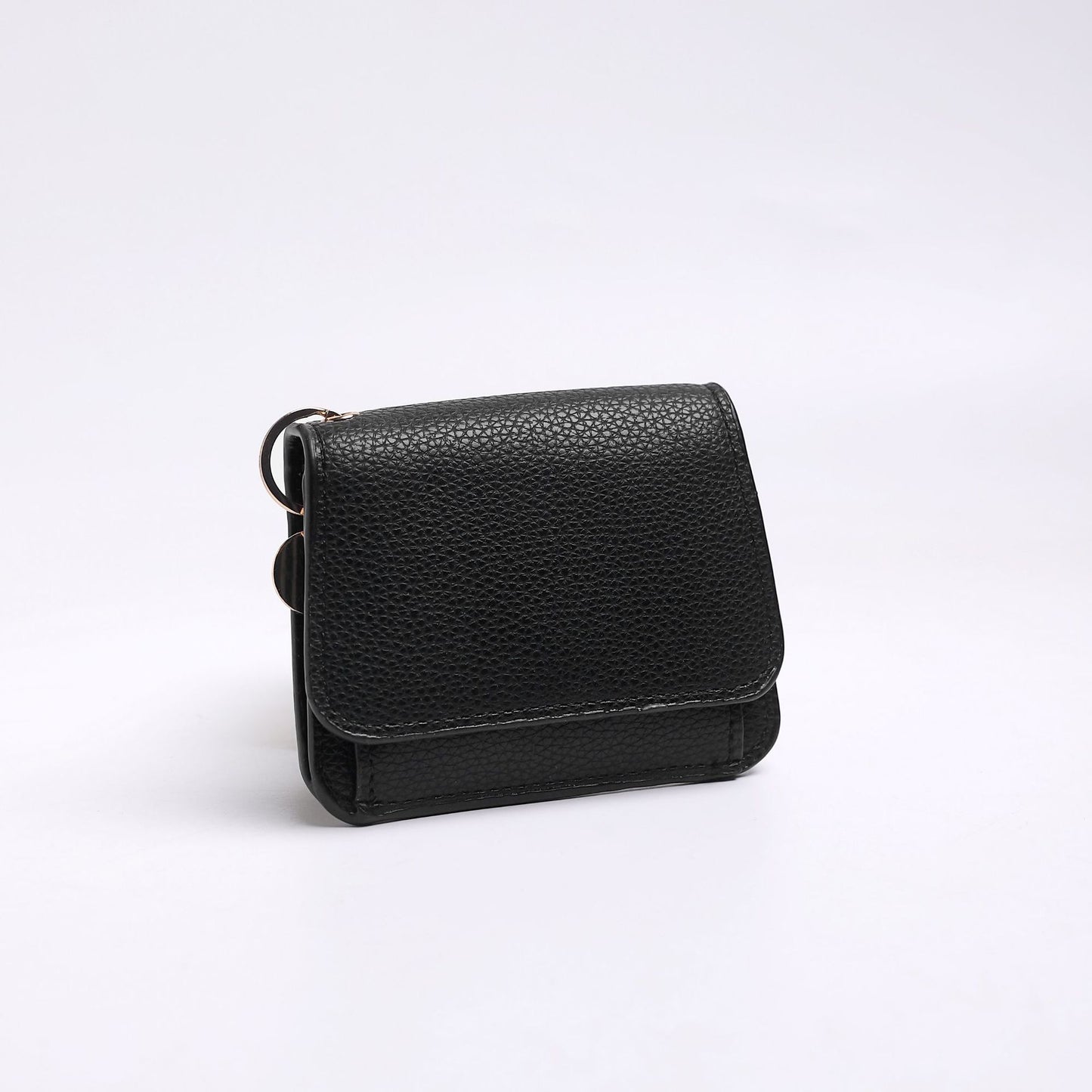 Women's Slim Tri-Fold RFID Wallet – Zip Pocket, Keychain