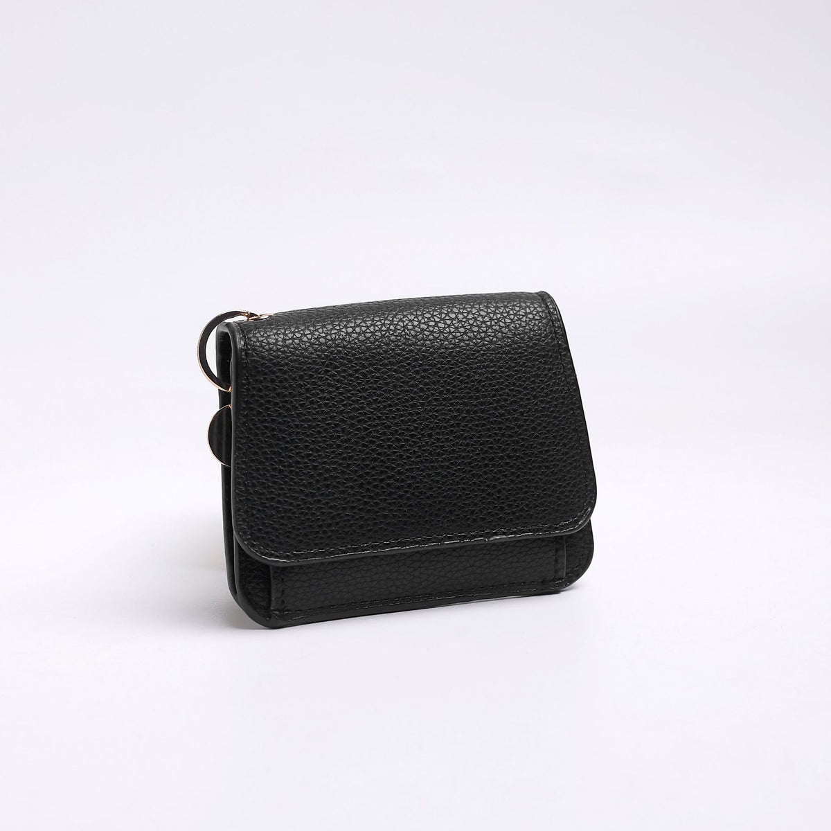 Women's Slim Tri-Fold RFID Wallet – Zip Pocket, Keychain