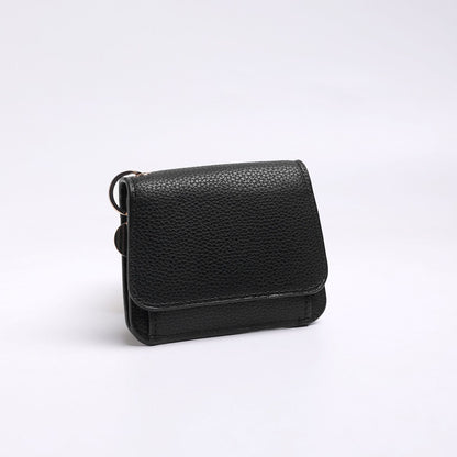 Women's Slim Tri-Fold RFID Wallet – Zip Pocket, Keychain