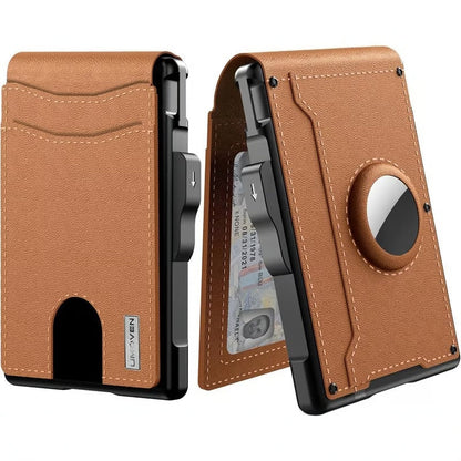 💳Men's Business Wallet Credit Card Holder Pop Up Smart RFlD Blocking Slim Leather