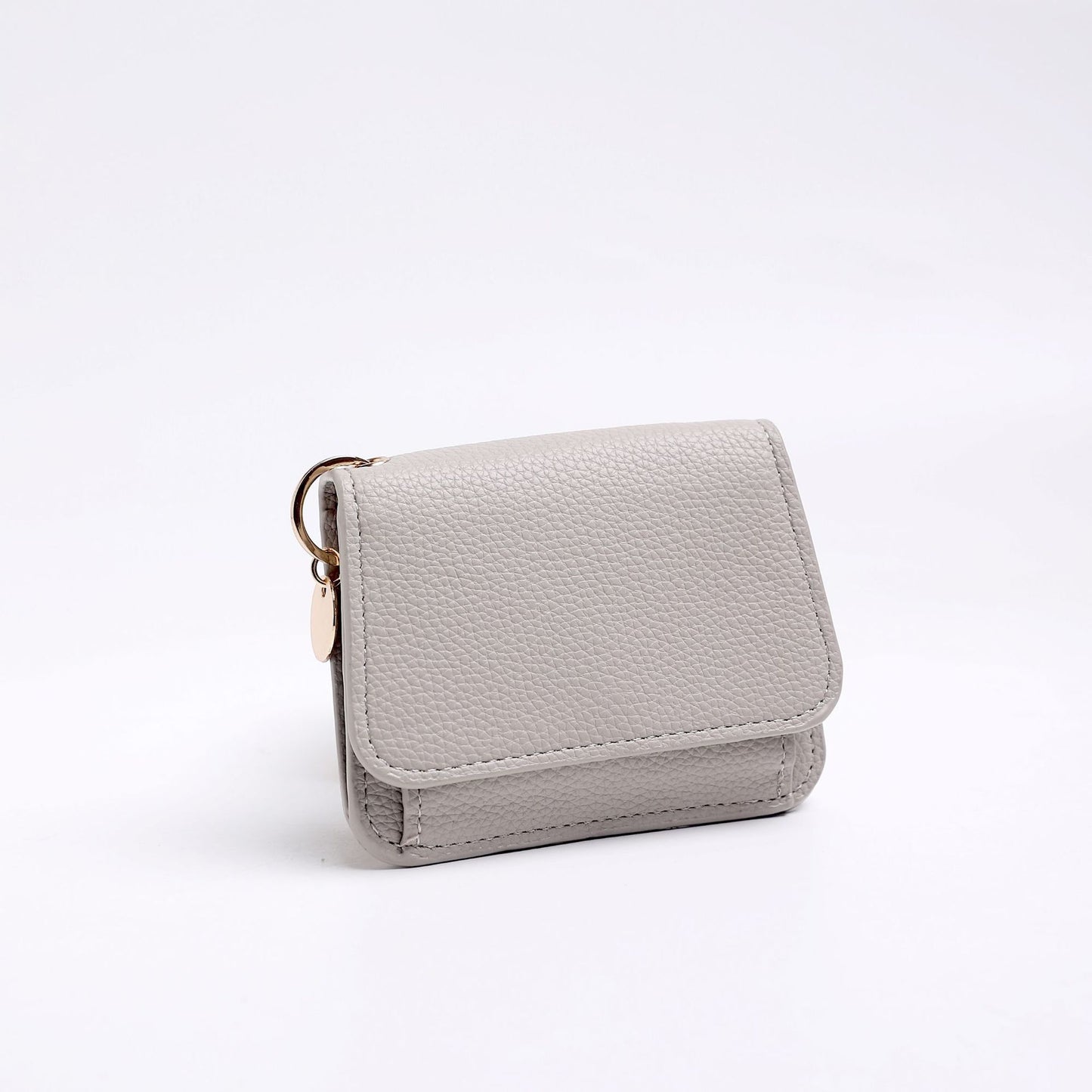Women's Slim Tri-Fold RFID Wallet – Zip Pocket, Keychain