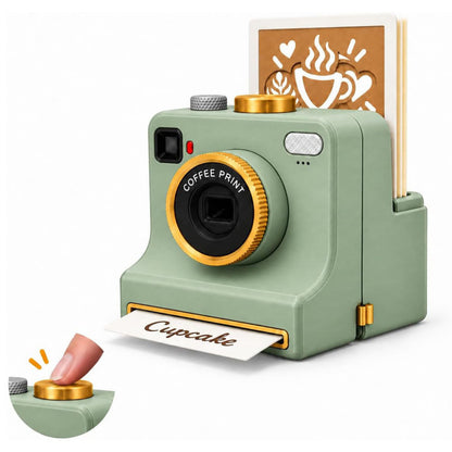 3D Printed Latte Art Camera – Easy Coffee Stencil Tool