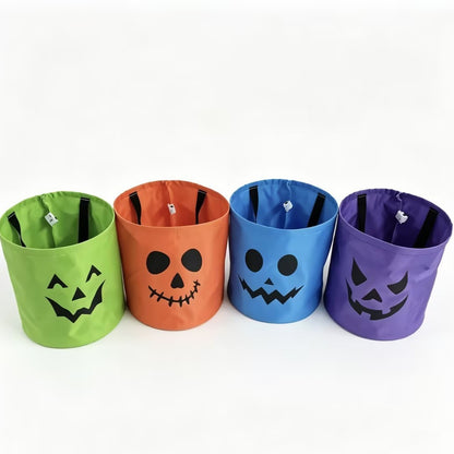 LED Light-Up Pumpkin Candy Bucket – Reusable Glow Trick-or-Treat Bag