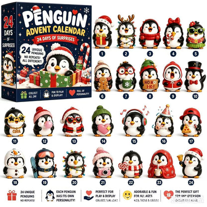 24-Day Penguin Advent Calendar – 24 Unique Collectible Penguins