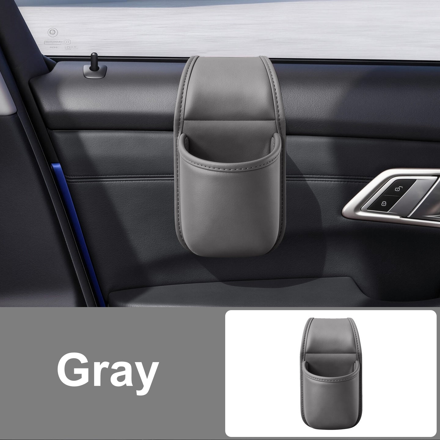 Car Door Glass Gap Organizer – Hanging Cup Holder & Storage Box