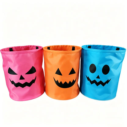 LED Light-Up Pumpkin Candy Bucket – Reusable Glow Trick-or-Treat Bag