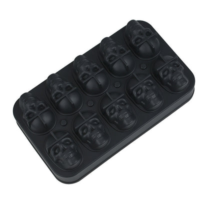 3D Skull Ice Cube Mold – Easy-Release Silicone Tray
