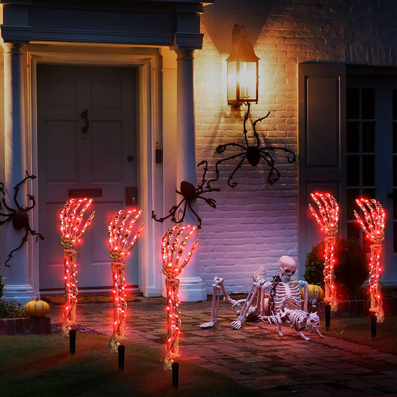 5 Pack Halloween Skeleton Arm Lights– 10FT Glowing LED Hands with 8 Modes