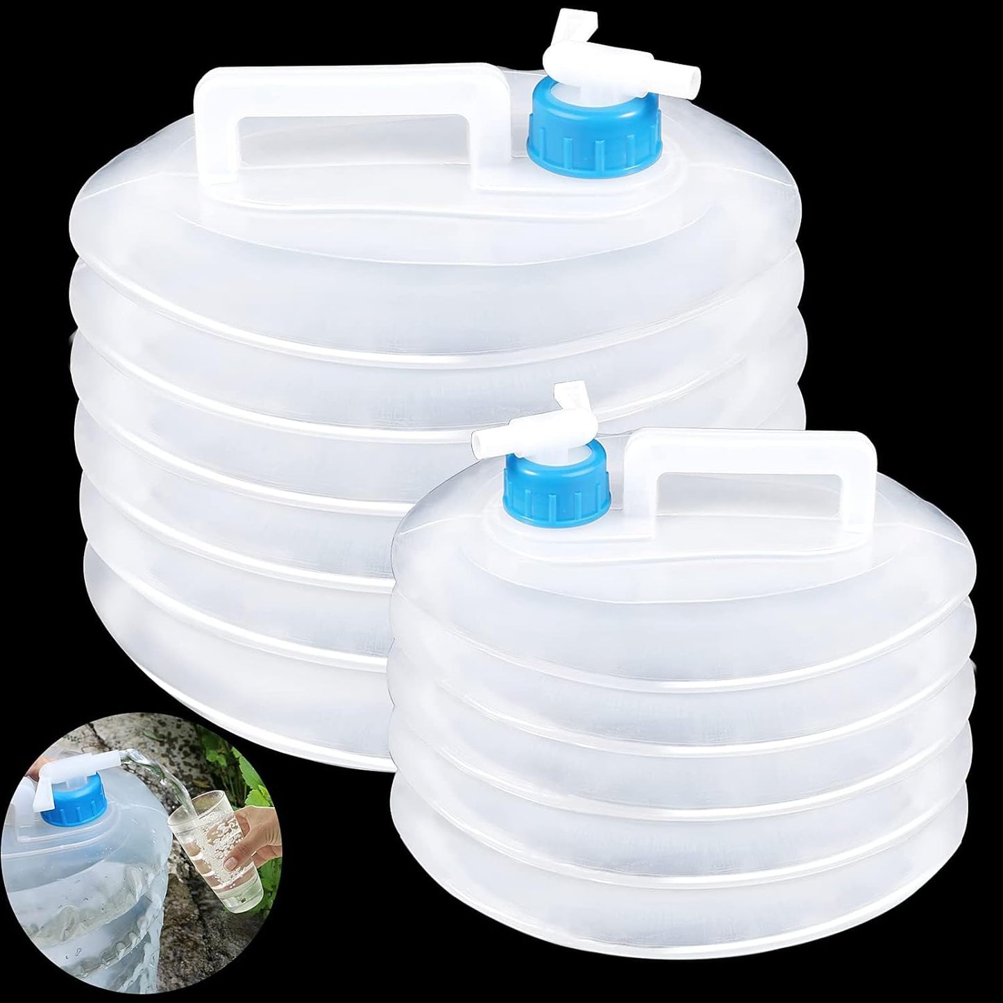 Collapsible Water Container With Spigot