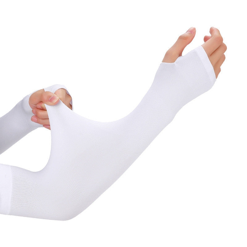 Bamboo Cooling Arm Sleeves – UPF 50+ UV Protection, Thumb Hole, Unisex