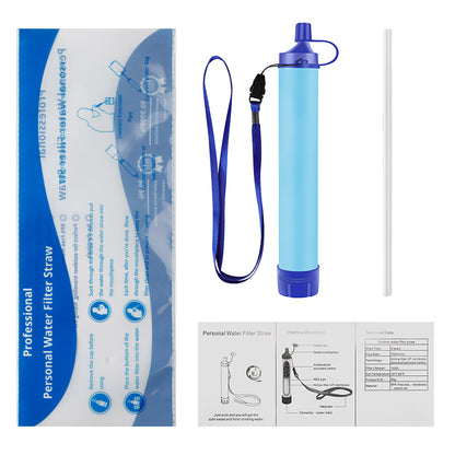 Portable Water Filter Straw – NSF Certified Survival Filtration System