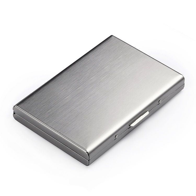 Ultra-Slim Stainless Steel RFID Card Holder – Secure ID & Credit Card Protector