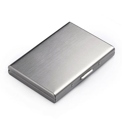 Ultra-Slim Stainless Steel RFID Card Holder – Secure ID & Credit Card Protector