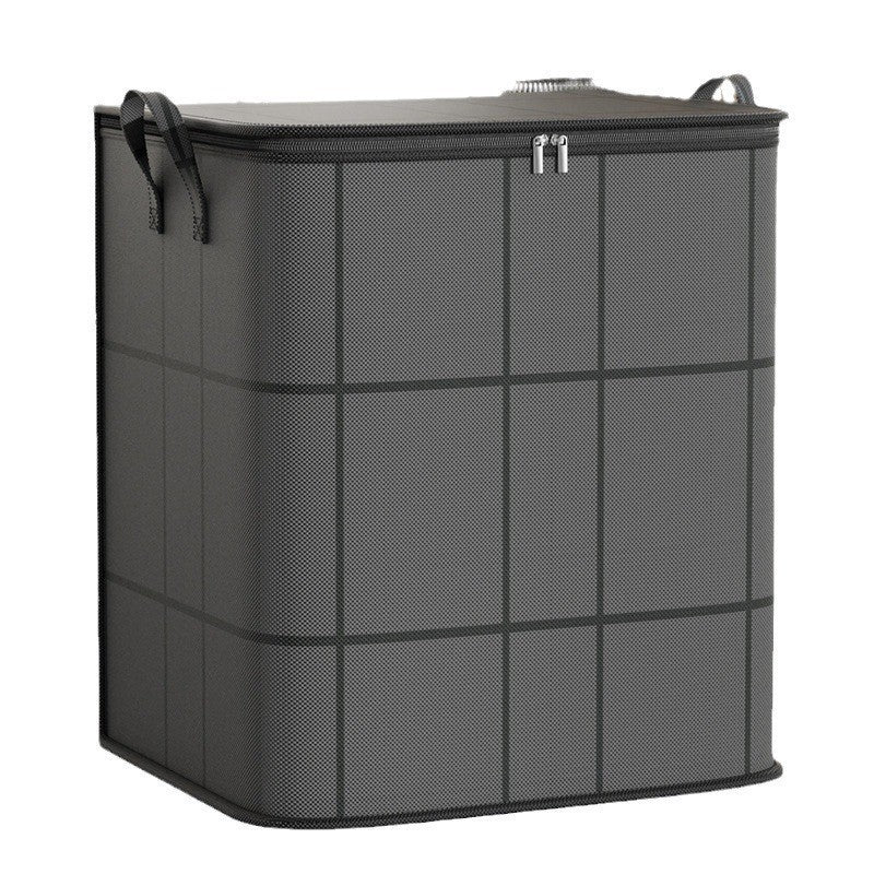 Large Capacity Quilt & Blanket Storage Bags – 4 Sizes, Gray Pattern, Foldable
