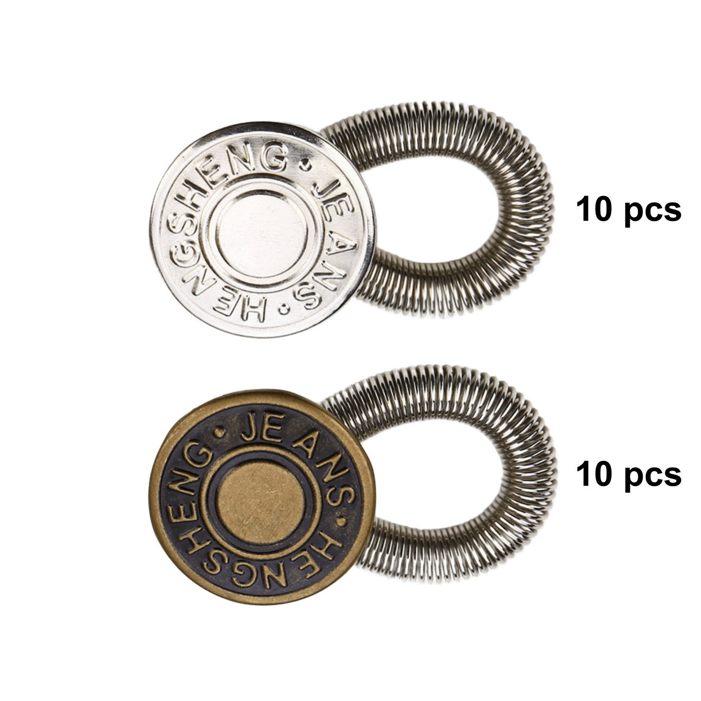 20 Pcs Metal Button Extenders – Instant Waist Expansion for Jeans & Pants