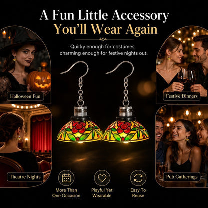 Chandelier Light Earrings — Vintage Glow Statement Jewelry