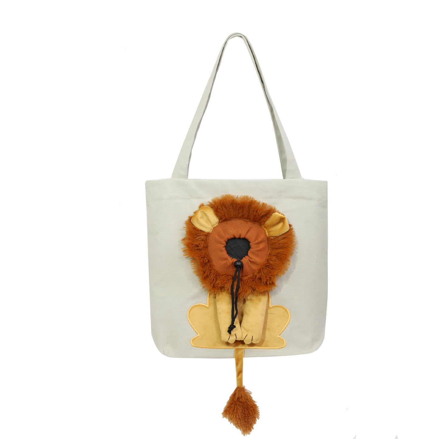 Cartoon Character Cat Carrier Tote – Face-Forward Shoulder Bag for Small Pets