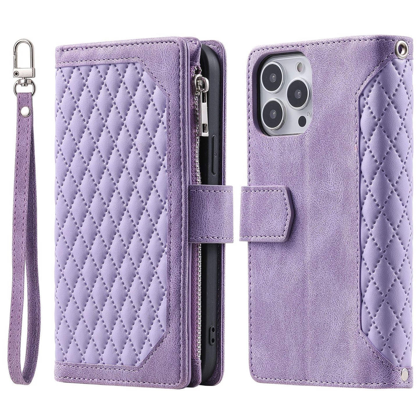 Magnetic Closure Flip Handbag Zipper Purse Shell for Women