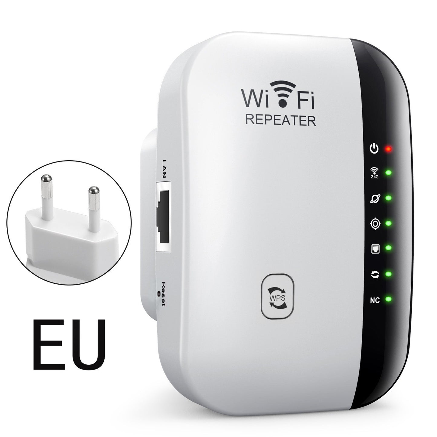 300Mbps WiFi Extender – Universal Wireless Signal Booster with Ethernet Port